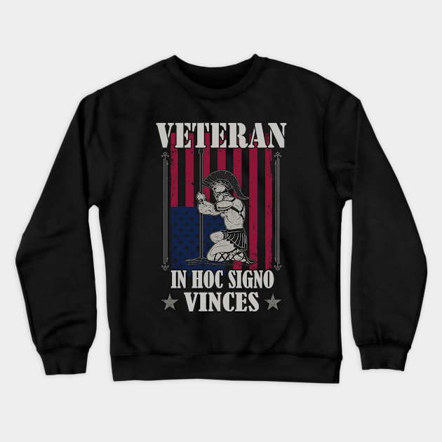 Veteran Soldier Army Pride Crewneck Sweatshirt by Foxxy Merch